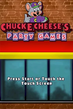 Chuck E. Cheese's Party Games (USA) screen shot title